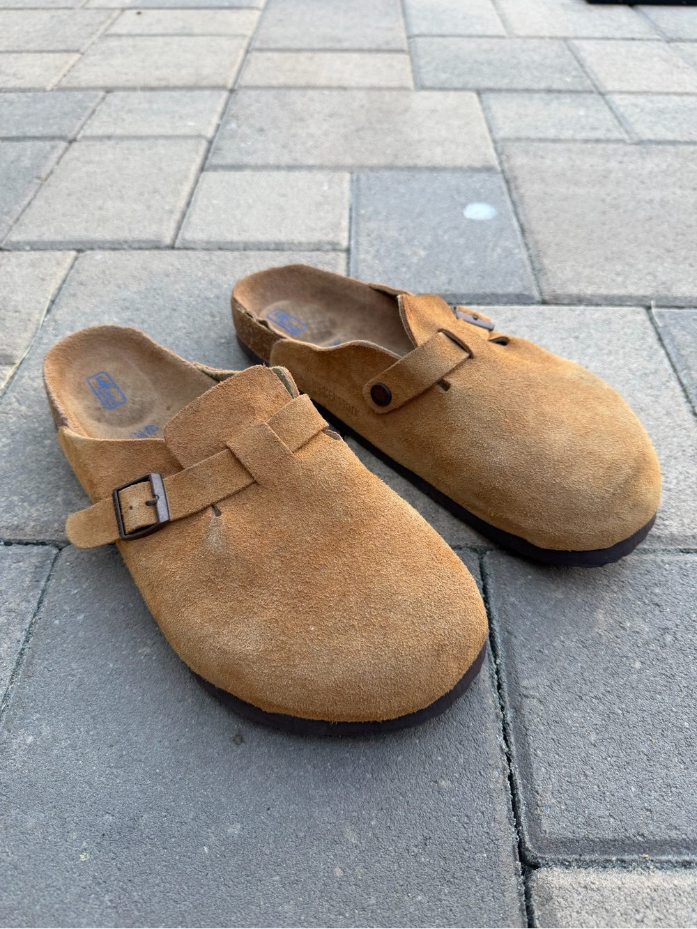 Birkenstock Boston Mink Clogs Size Eu 43 Regular Suede Leather Slippers